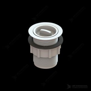 40x70mm Plug & Waste with Rubber Plug White