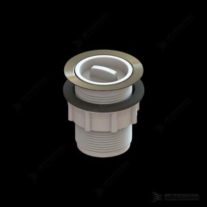 40x70mm Plug & Waste with Rubber Plug S/Steel
