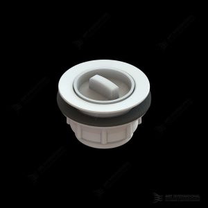 50x50mm Plug & Waste with Rubber Plug White