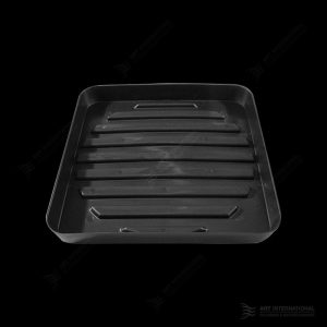 500mm Black Tray with outlet